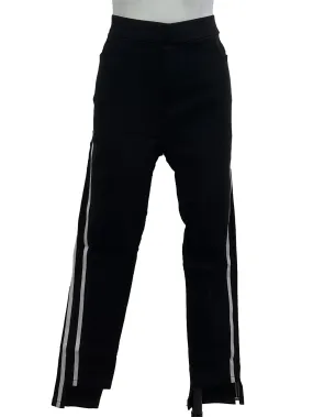Black And White Racer Stripe Jeggings
