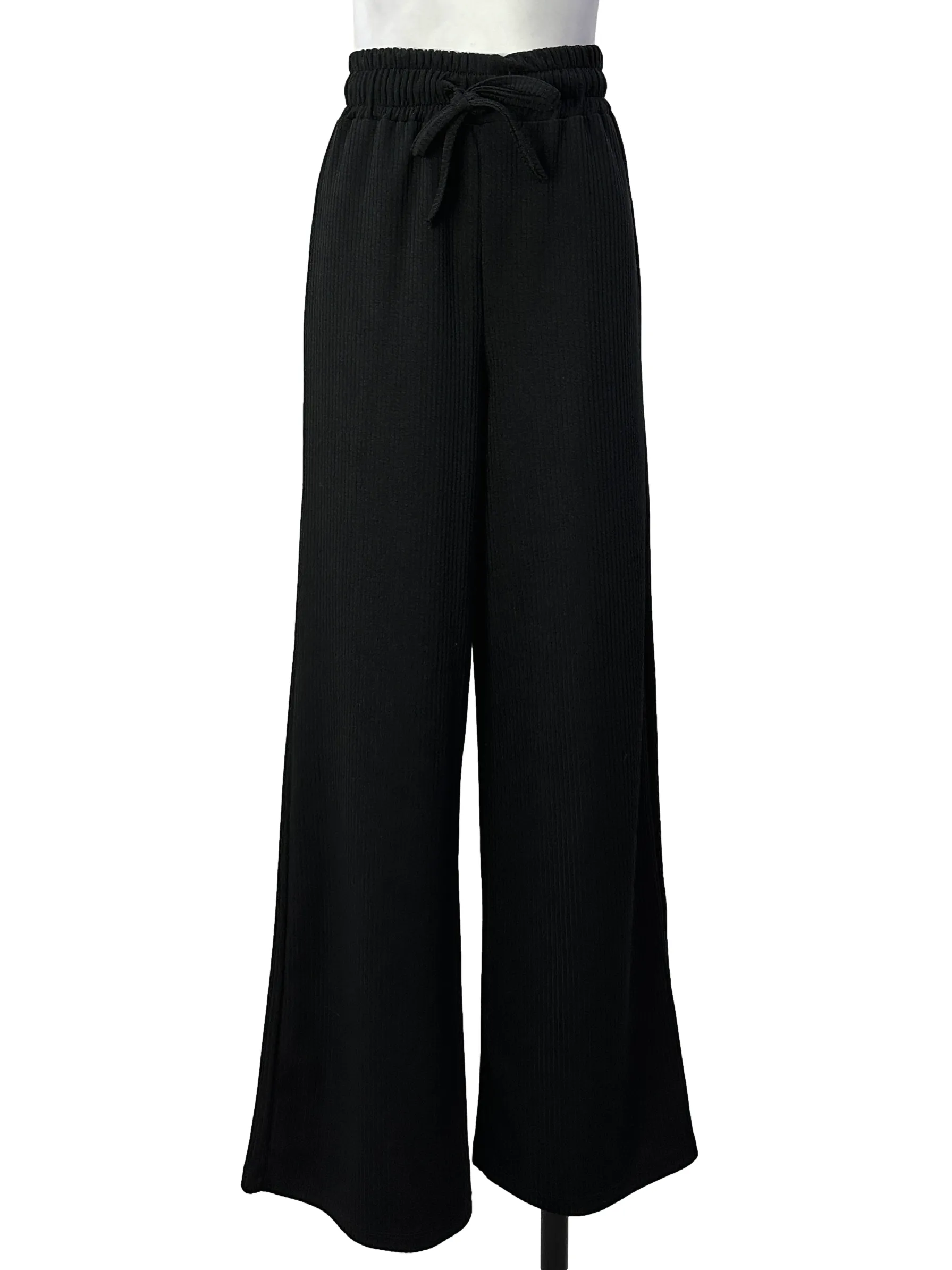 Black High-Waisted Lounge Pants