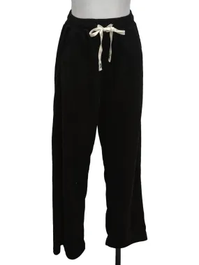 Black Knitted Drawstring Pants