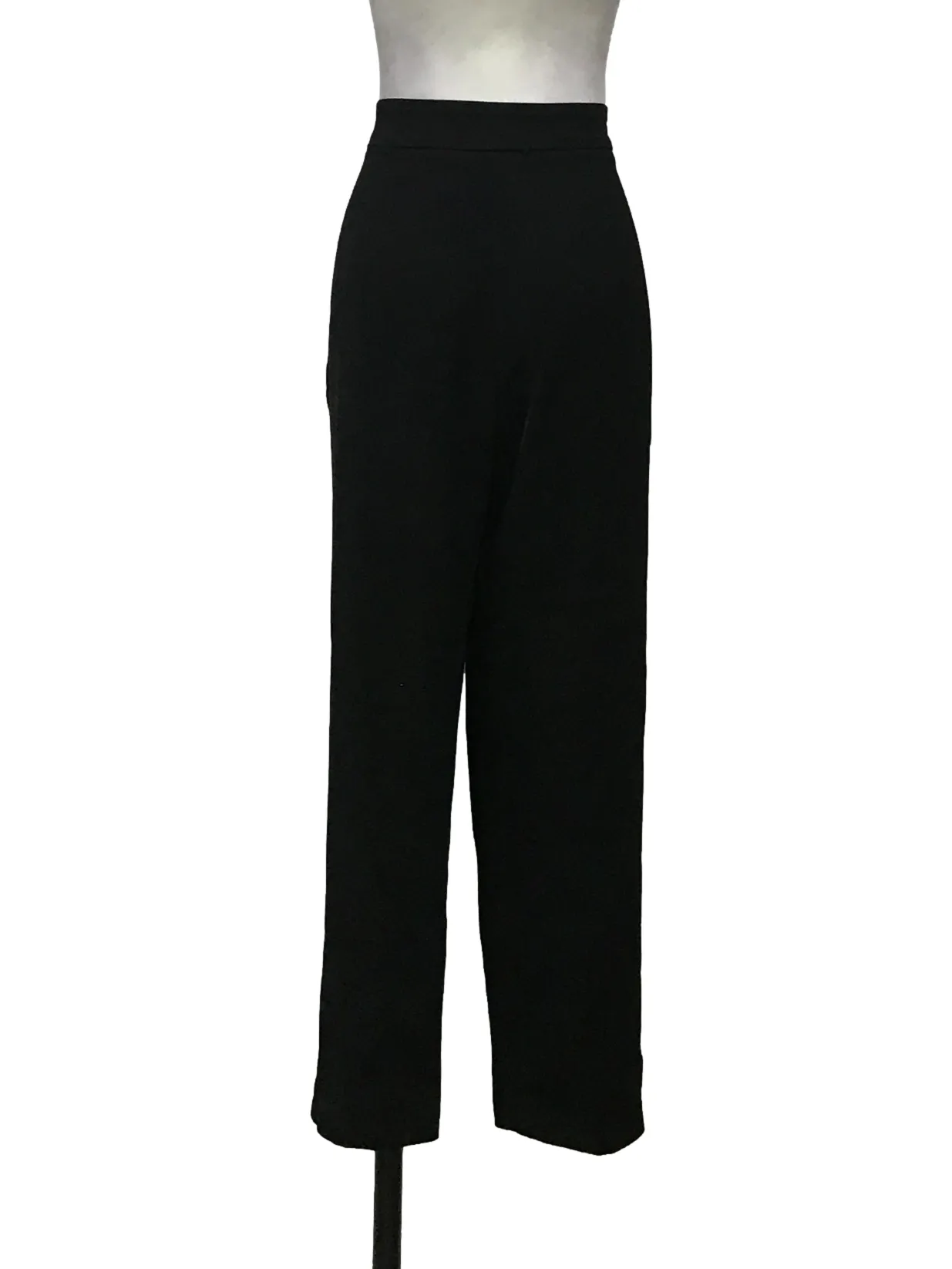 Black Metal Waist Pants