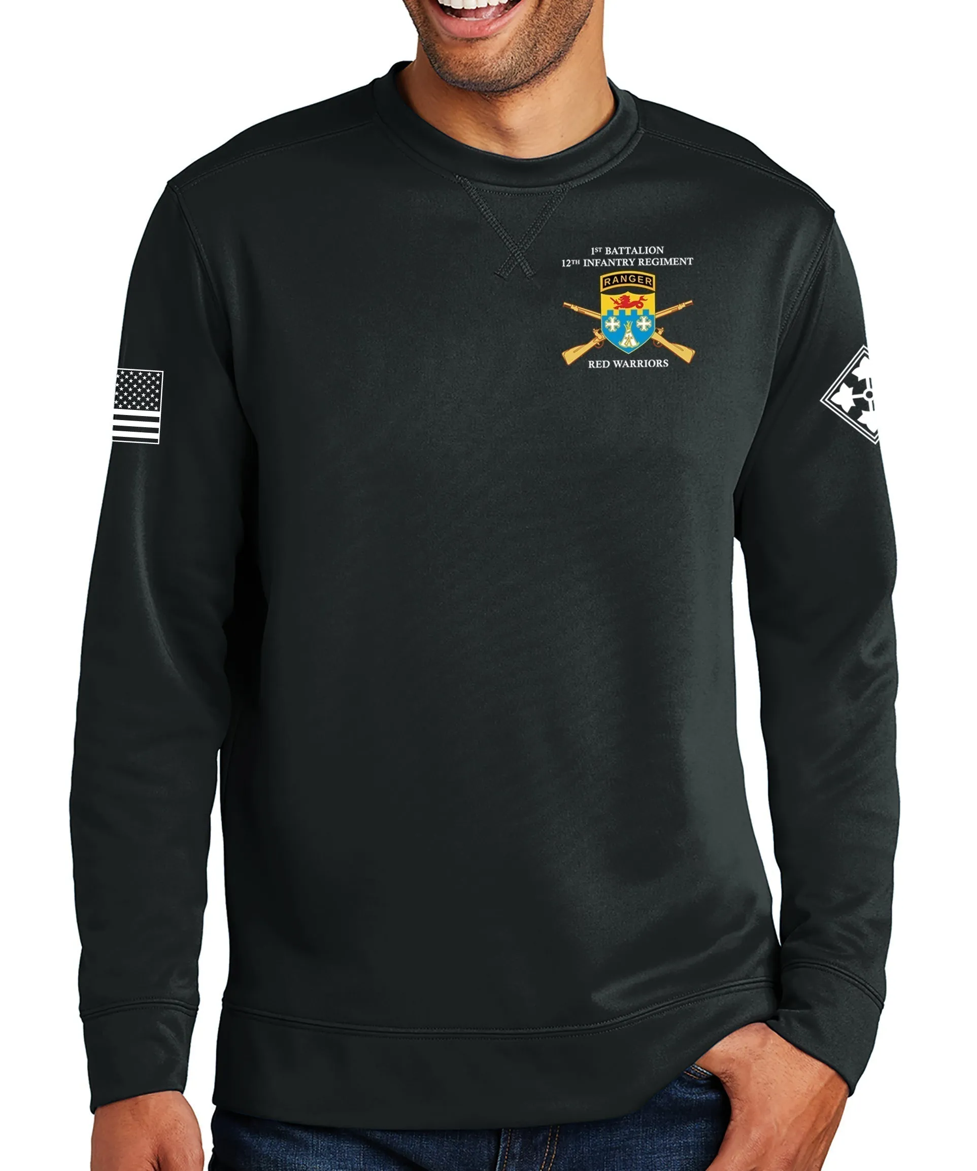 H Co Polyester Crewneck Unisex Sweatshirt. This shirt IS approved for PT.