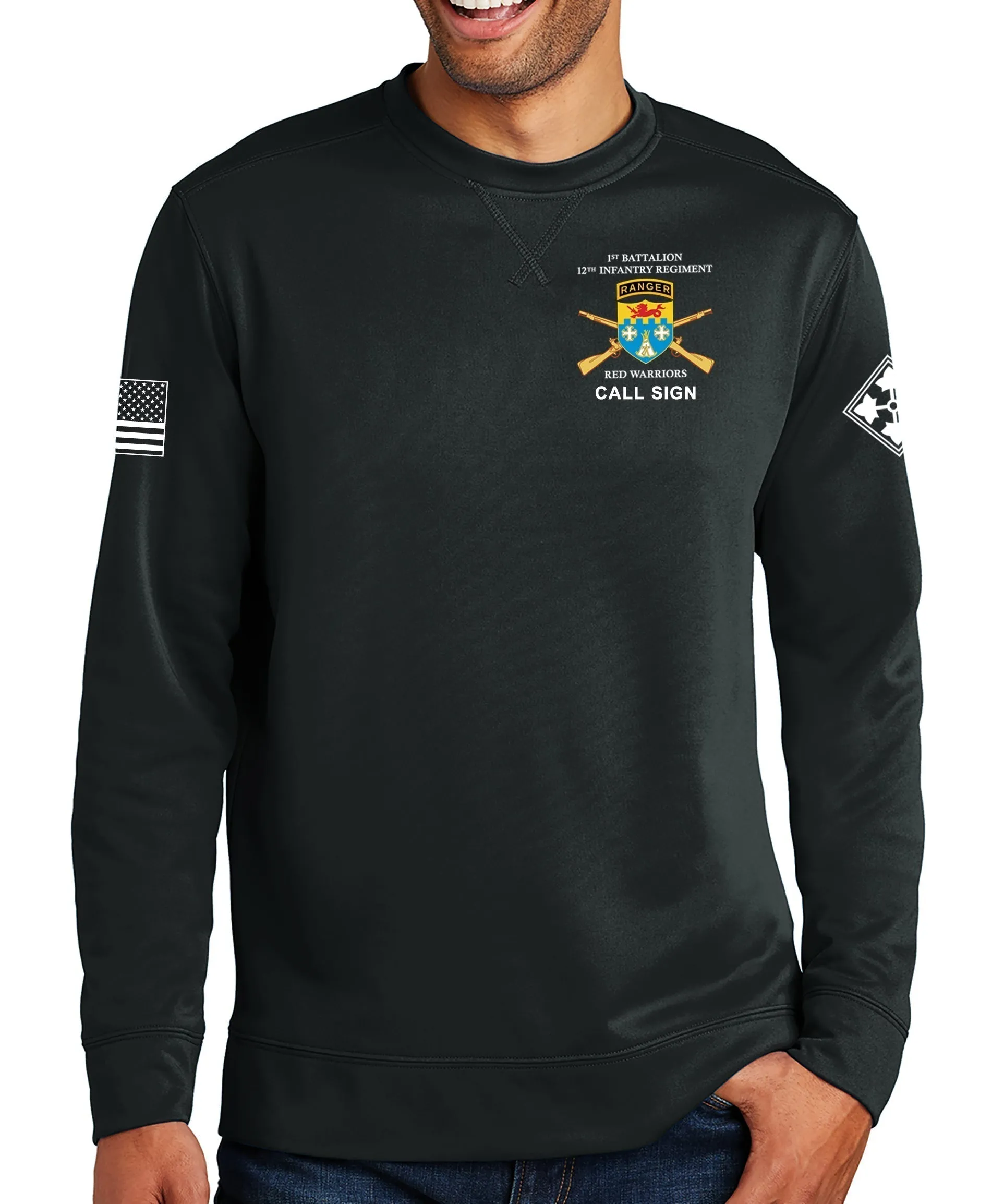 H Co Polyester Crewneck Unisex Sweatshirt. This shirt IS approved for PT.