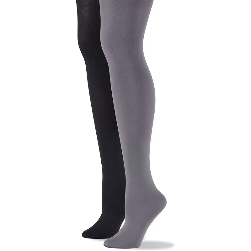Pack Of 2 Womens Super-opaque Control-top Tights
