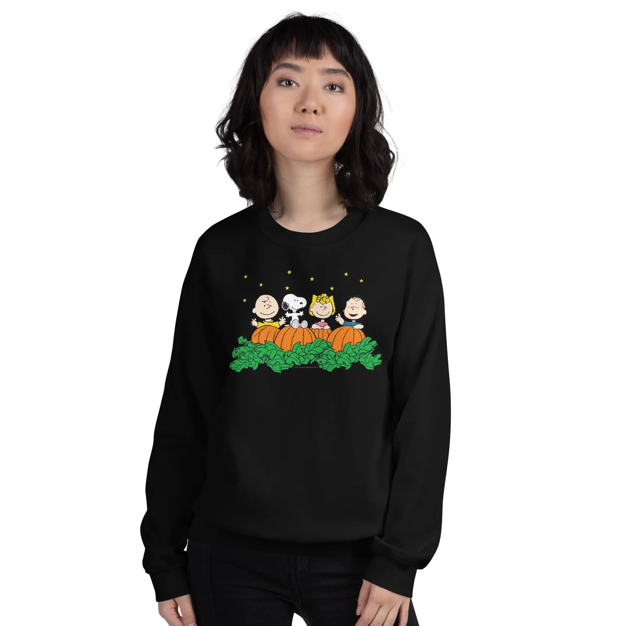 Peanuts Gang Pumpkin Patch Adult Sweatshirt