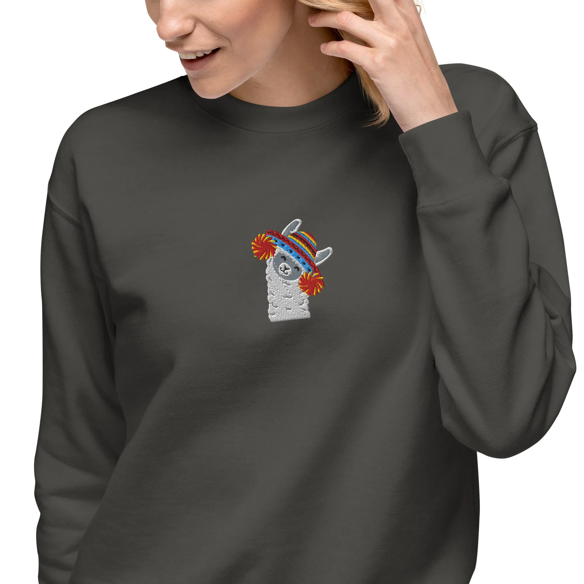 Peruvian Alpaca Embroidered Sweatshirt
