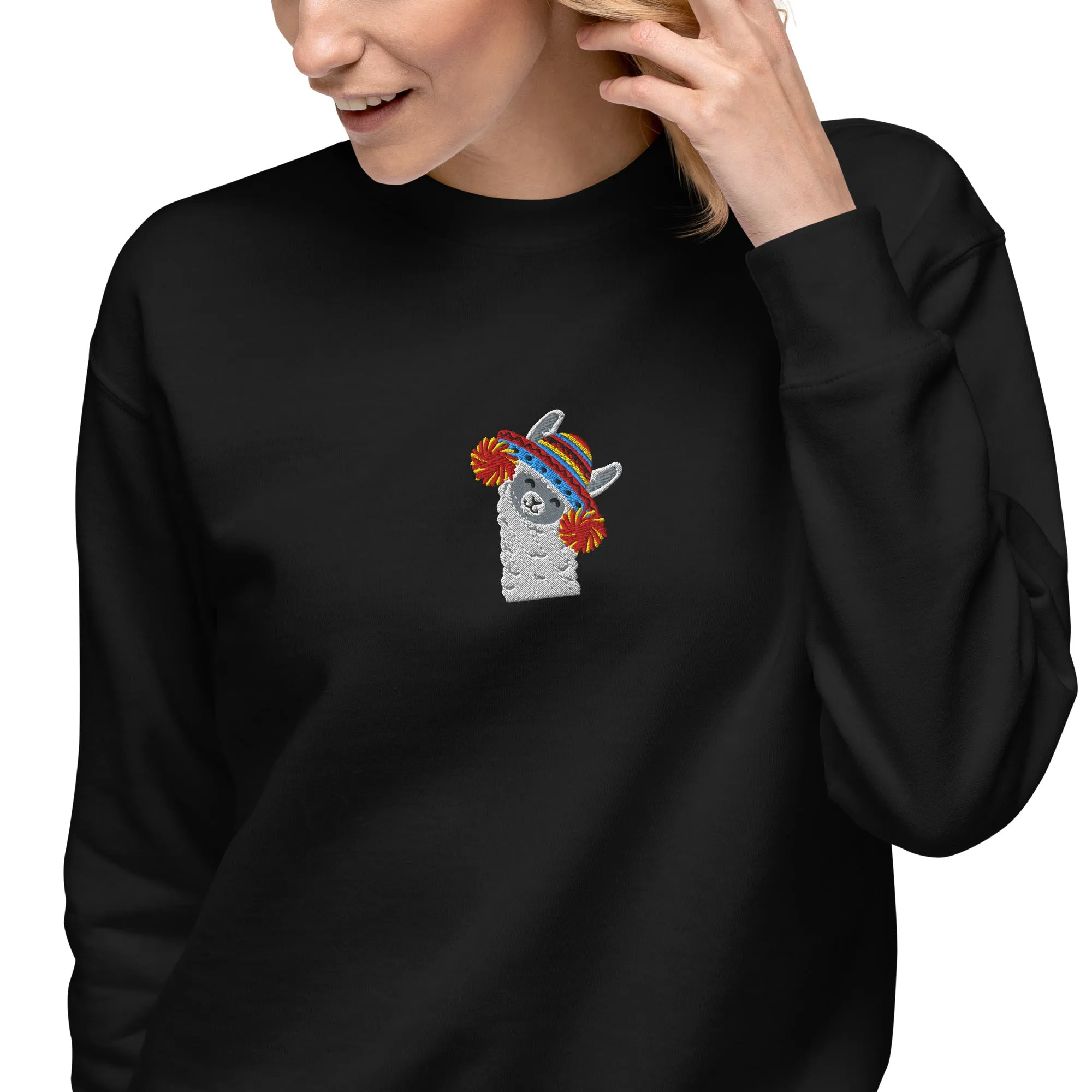 Peruvian Alpaca Embroidered Sweatshirt