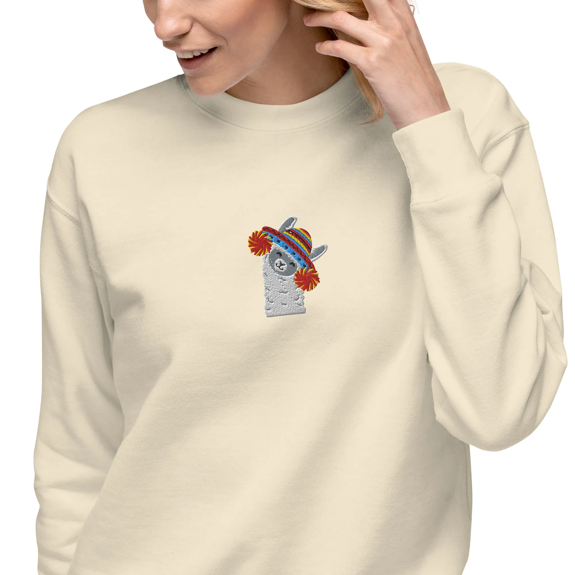 Peruvian Alpaca Embroidered Sweatshirt