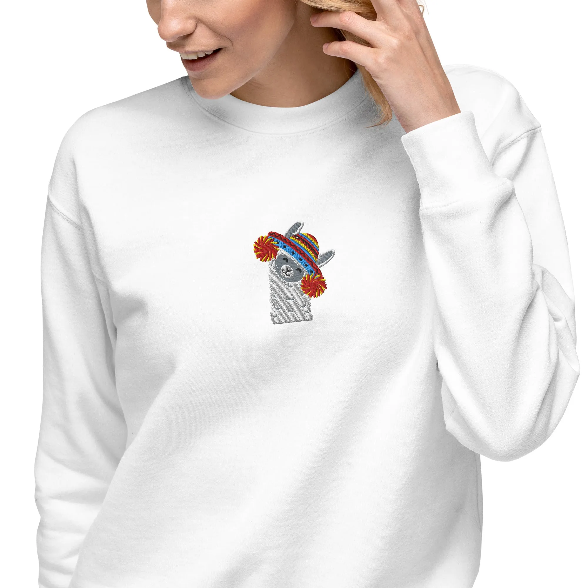 Peruvian Alpaca Embroidered Sweatshirt