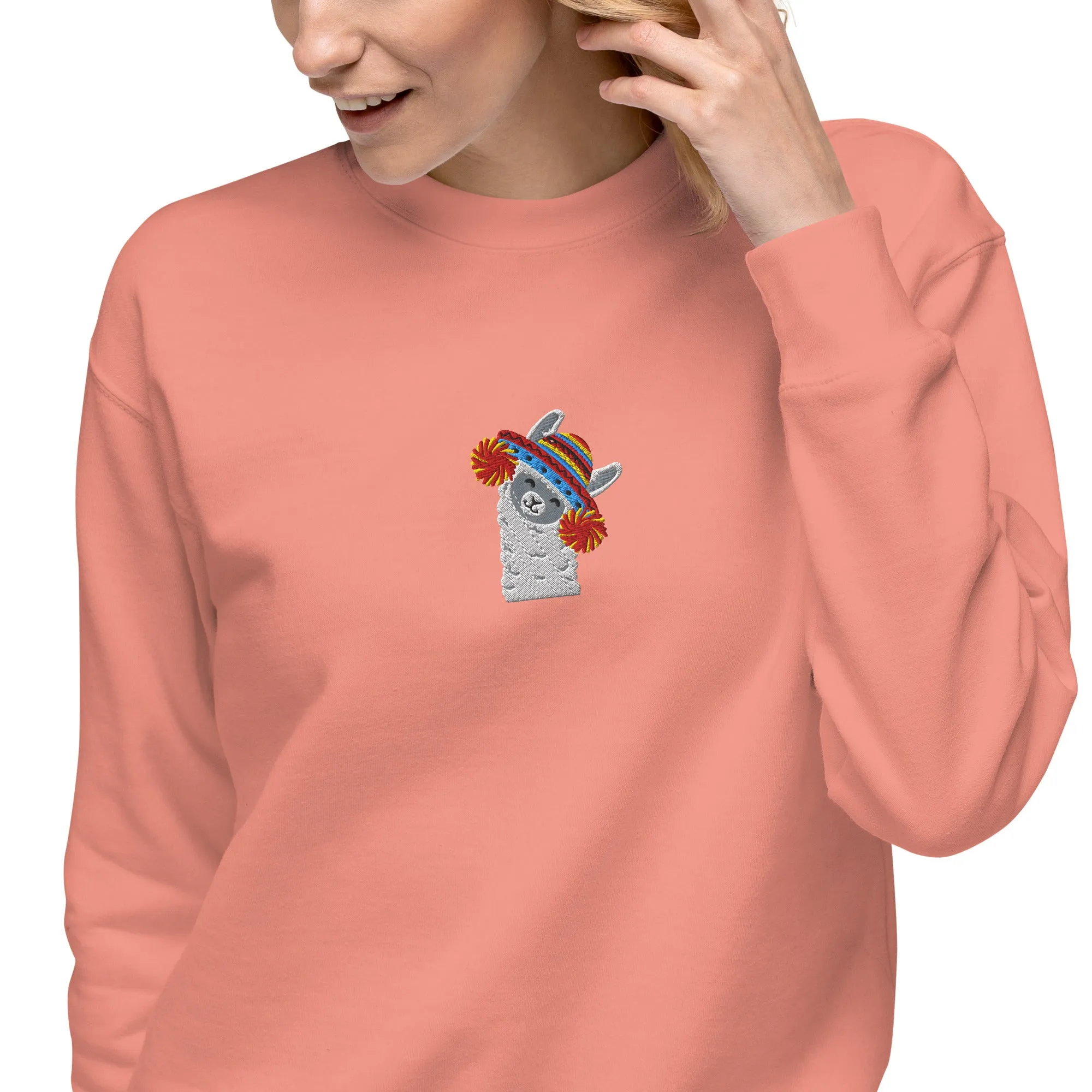 Peruvian Alpaca Embroidered Sweatshirt