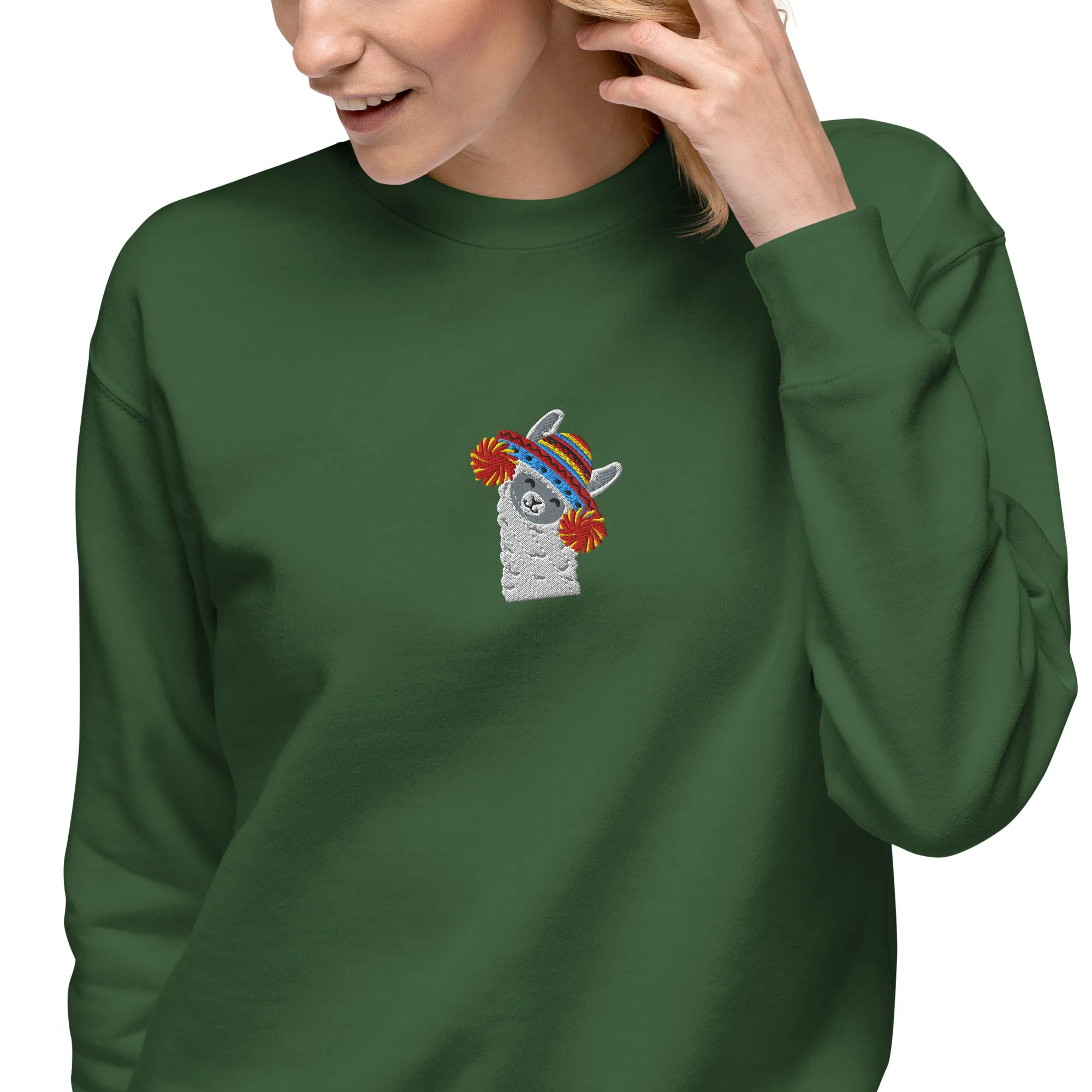 Peruvian Alpaca Embroidered Sweatshirt