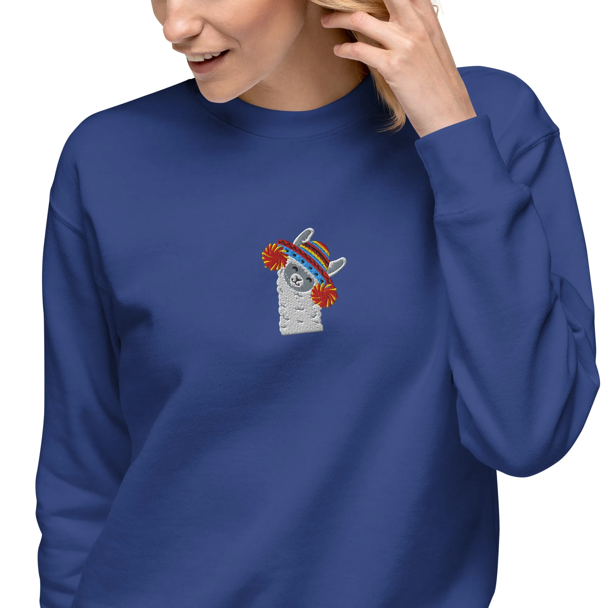 Peruvian Alpaca Embroidered Sweatshirt