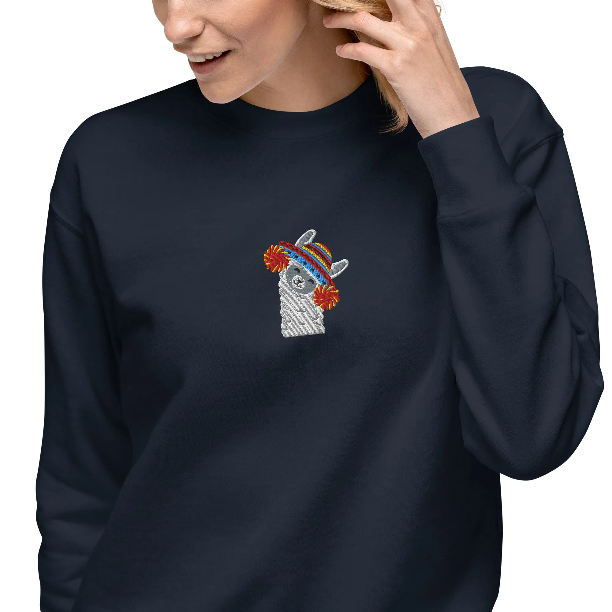 Peruvian Alpaca Embroidered Sweatshirt