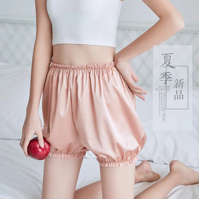 Stretchable Pumpkin Women Home Pants Shorts Sleepwear