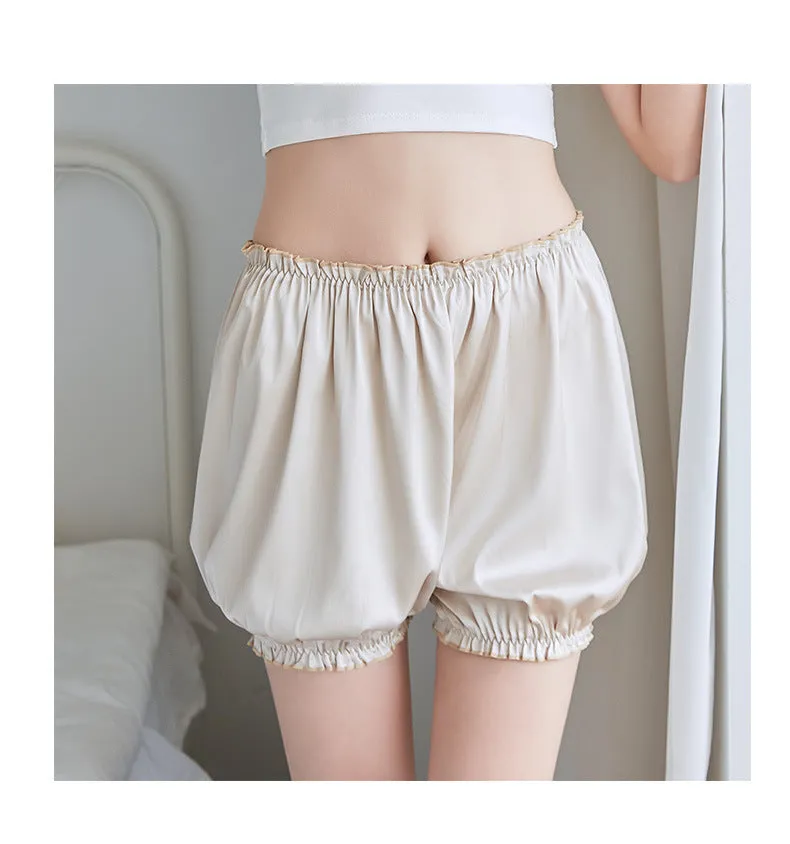 Stretchable Pumpkin Women Home Pants Shorts Sleepwear